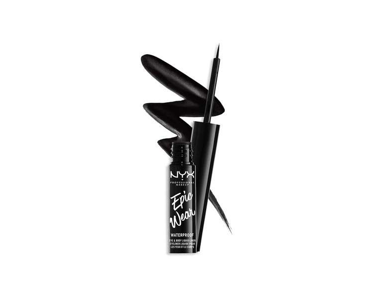 NYX Epic Wear Waterproof Eye and Body Liquid Liner Black 01