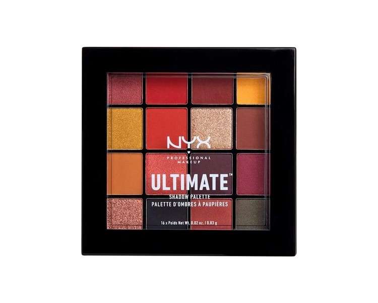 Nxy Professional Makeup Ultimate Shadow Palette 16 Shimmering and Metallic Shades Phoenix 0.83g