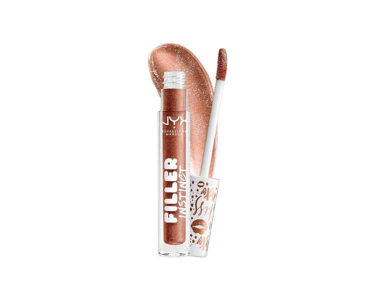 NYX Professional Makeup Filler Instinct Plumping Lip Polish Lip Plumper Gloss - Bronze Gold