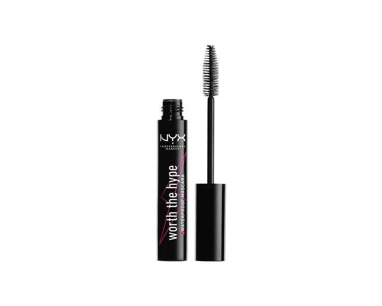 NYX Professional Makeup Worth the Hype Waterproof Mascara Volumizing and Lengthening Black