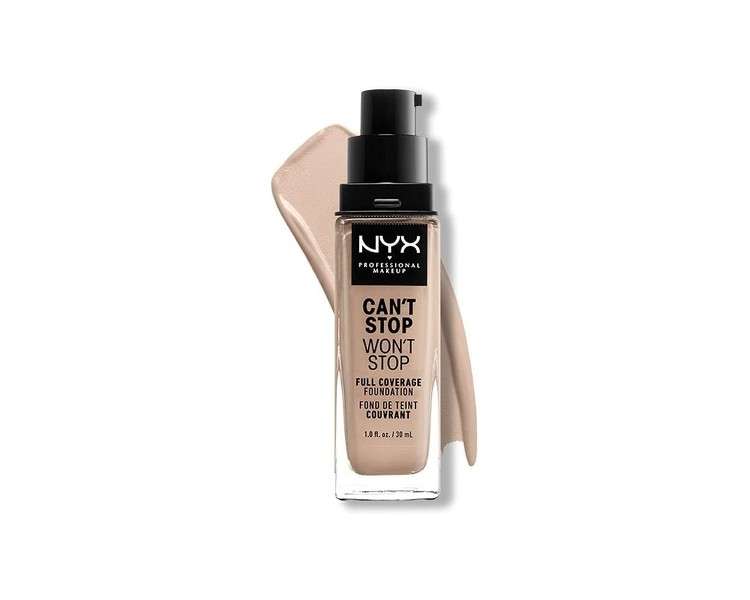 Nyx Can´t Stop Won´t Stop Full Coverage Foundation Porcelain 30ml
