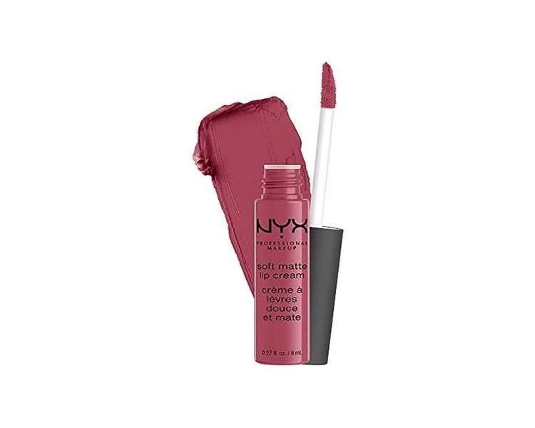 NYX Professional Makeup Soft Matte Lip Cream Lightweight Liquid Lipstick Sao Paulo Bubblegum Pink