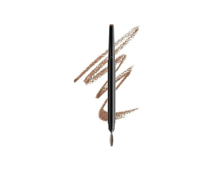 NYX Professional Makeup Precision Brow Pencil Dual Ended with Flat Tip Pencil and Spoolie Brush Vegan Formula Shade Soft Brown 03