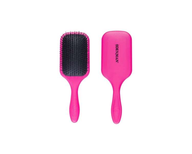 Denman D90L Tangle Tamer Ultra Hairbrush for Long and Strong Hair with Nylon Bristles - Pink