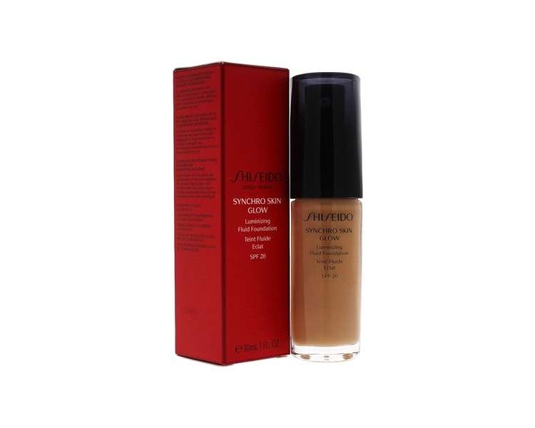 Shiseido Synchro Skin Glow Luminizing Fluid Foundation Golden5 30ml