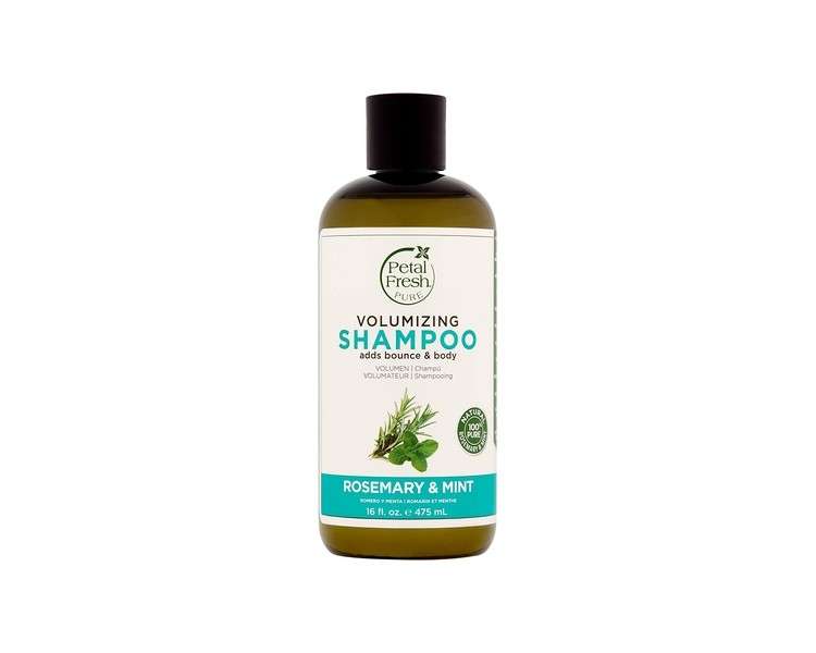 Petal Fresh Rosemary & Mint Unisex Shampoo 475ml - Strengthening and Volumizing