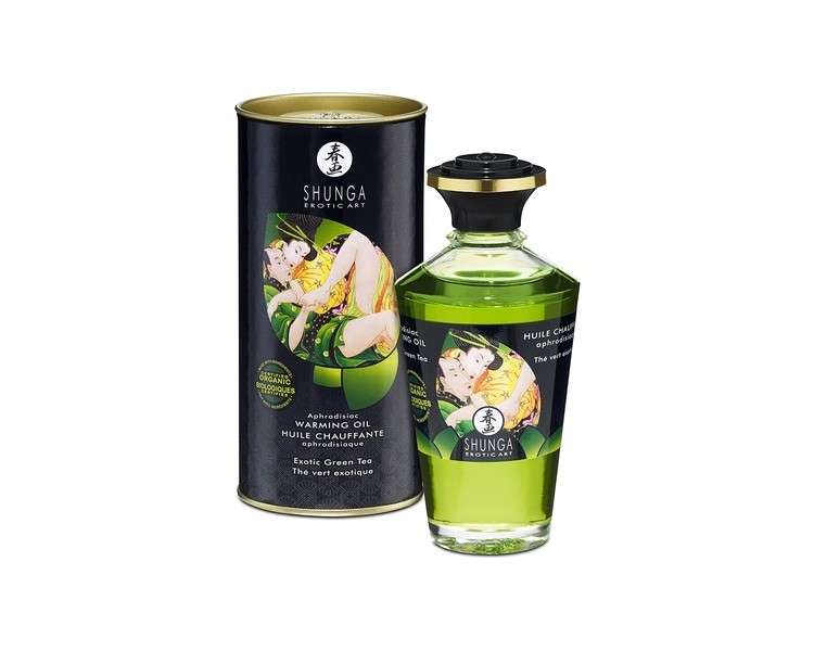 Shunga Aphrodisiac Warming Oil 100ml Green