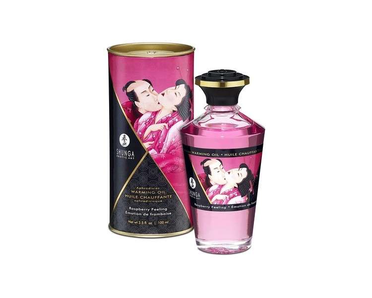 Shunga Aphrodisiac Raspberry Emotion Warming Massage Oil 100ml