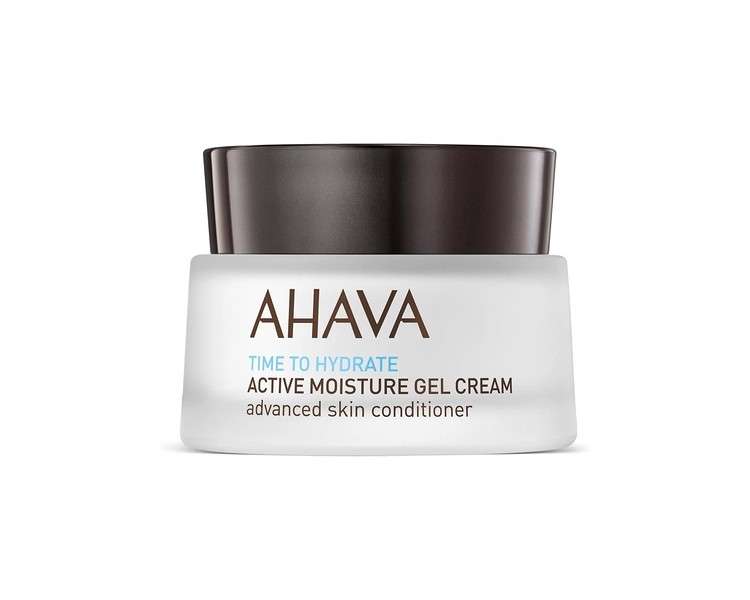 AHAVA Active Moisture Gel Cream 50ml Natural Dead Sea Facial Cream for All Skin Types Anti Aging Moisturizing Protective Daily Routine for Women and Men