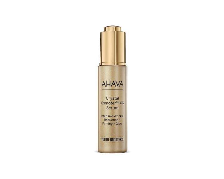 AHAVA Dead Sea Crystal Osmoter X6 Facial Serum Natural Anti-Aging and Wrinkle Reduction for Women 30ml