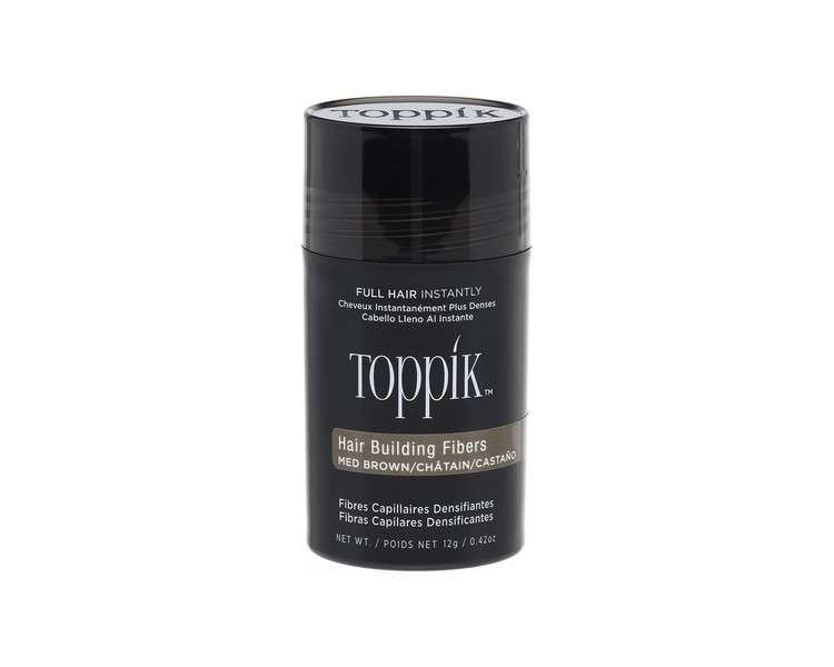 Toppik Hair Building Fibres Powder Medium Brown 12g