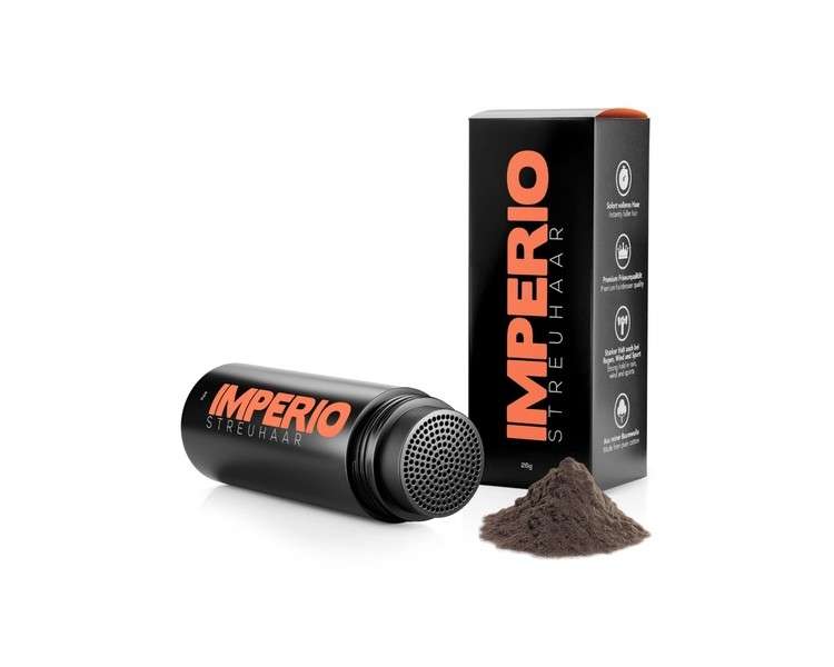 IMPERIO Hair Thickening Fibers for Fuller Hair in Seconds 26g Dark Brown
