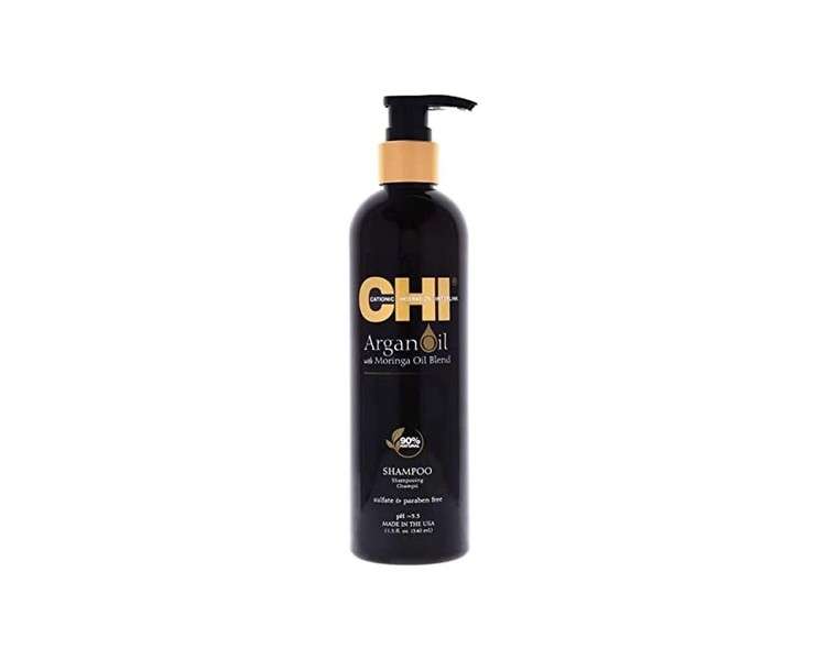 CHI Argan Oil Shampoo With Moringa Blend Rejuvenating Hair Shampoo 340ml