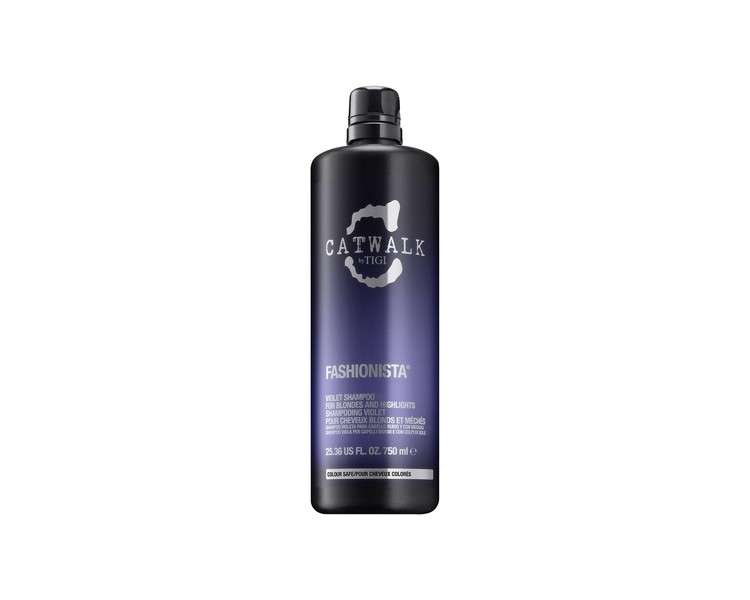 Catwalk by TIGI Fashionista Violet Purple Shampoo Sulphate-Free for Natural or Colored Blonde Hair 750ml
