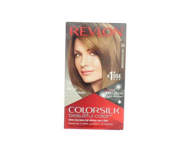 Revlon ColorSilk Hair Color 54 Light Golden Brown 1 Each