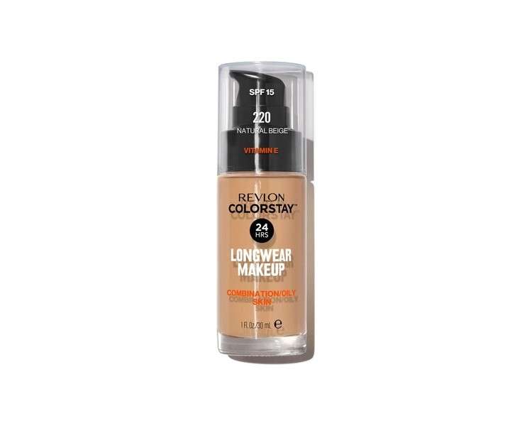 Revlon ColorStay Makeup Foundation for Combination/Oily Skin 30ml 220 Natural Beige
