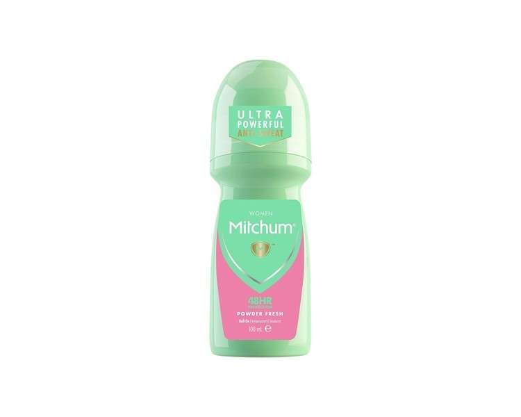 Mitchum Women 48HR Protection Roll-On Deodorant & Antiperspirant Powder Fresh 100ml
