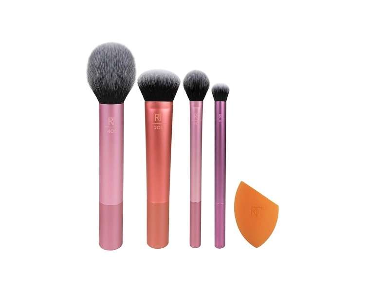 Real Techniques Everyday Essentials Makeup Brush Complete Face Set