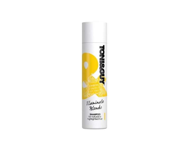 Toni&Guy Illuminate Blonde Shampoo to Enhance Shine for Colored, Highlights and Natural Blonde Hair 250ml