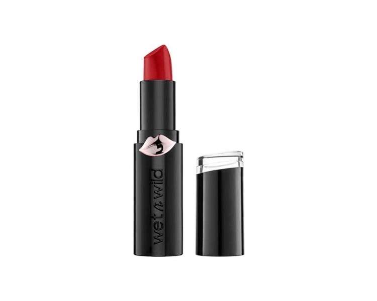 Wet n Wild Megalast Lipstick Long-Lasting Moisturizing Matte Lipstick with Microsphere Technology Natural Extracts Coenzyme Q10 Vitamin A & E Stoplight Red