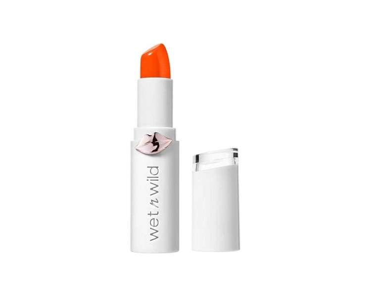 wet n wild Megalast Lipstick Moisturizing Lipstick with Micro-Beads Natural Seaweed Coenzyme Q-10 Vitamin A & E Tangerine Shine Finish