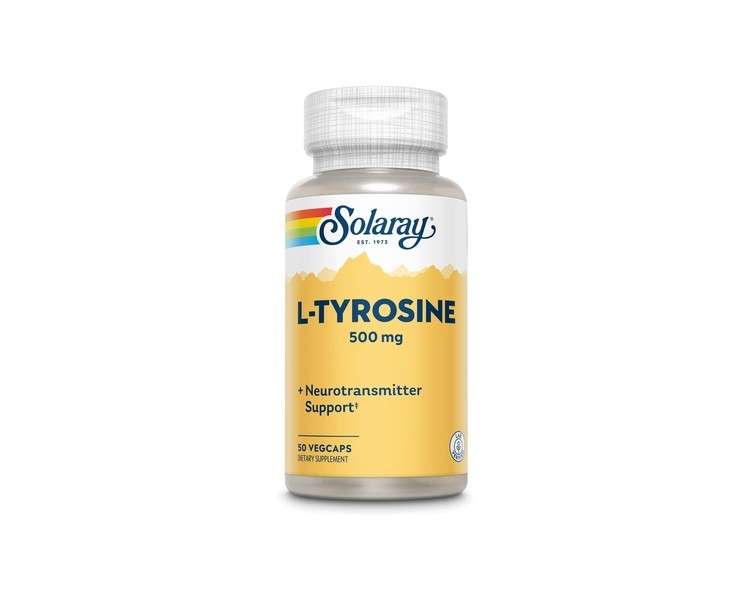 Tyrosine 500mg 50 Capsules