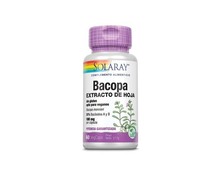 Bacopa Cap 100mg 60 Capsules