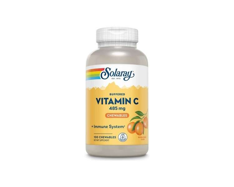 Solaray Vitamin C485 Chewable Orange 100 CT