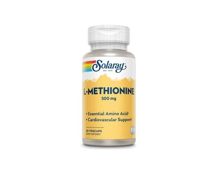 Solaray L-Methionine Supplement 30 Count