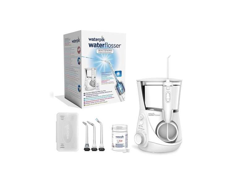 Waterpik Whitening Professional Water Flosser with Whitening Tablets in Mint Flavor