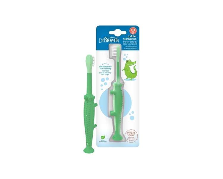 Dr. Brown's Crocodile Toddler Toothbrush Green