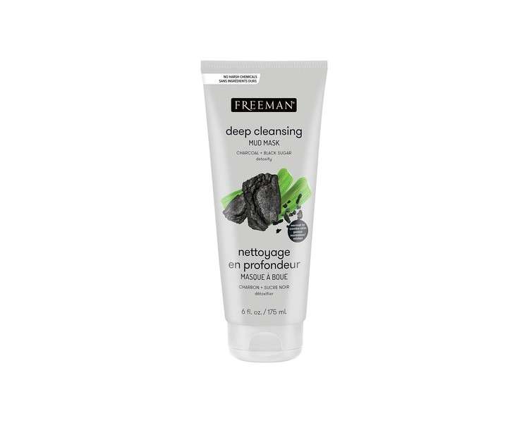 Freeman Beauty Feeling Beautiful Detoxifying Charcoal & Black Sugar Mud Mask 175ml