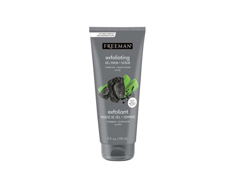 Freeman Feeling Beautiful Polishing Charcoal and Black Sugar Gel Mask and Scrub 175ml