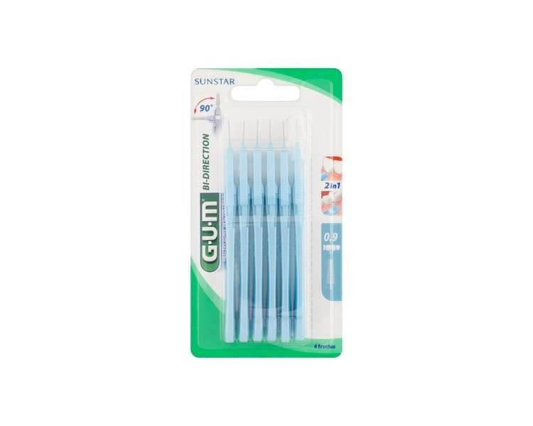 GUM SUNSTAR Proxab Brush BIDIRECTION2314 Light Blue