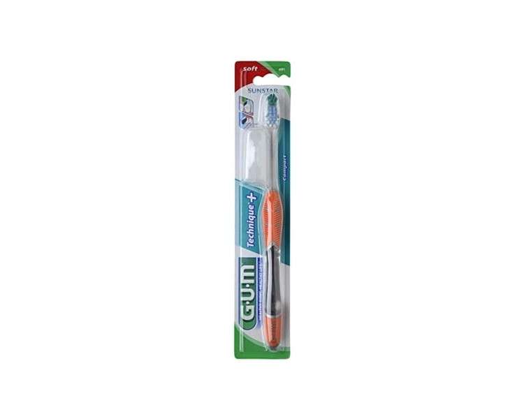 GUM Kid's Technic Toothbrush 491 Compact and Supple Yellow