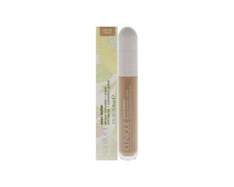 Clinique Even Better All-Over Concealer Plus Eraser CN 52 Neutral For Women 0.2oz 6ml