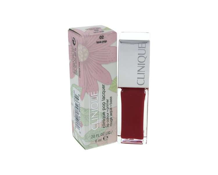 Clinique Pop Lacquer Lip Color Primer02 Lava Pop 6ml