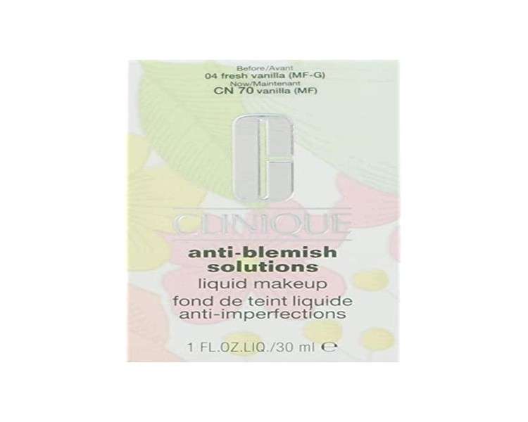 Clinique Anti Blemish Solutions Liquid Foundation 04 Fresh Vanilla 30ml