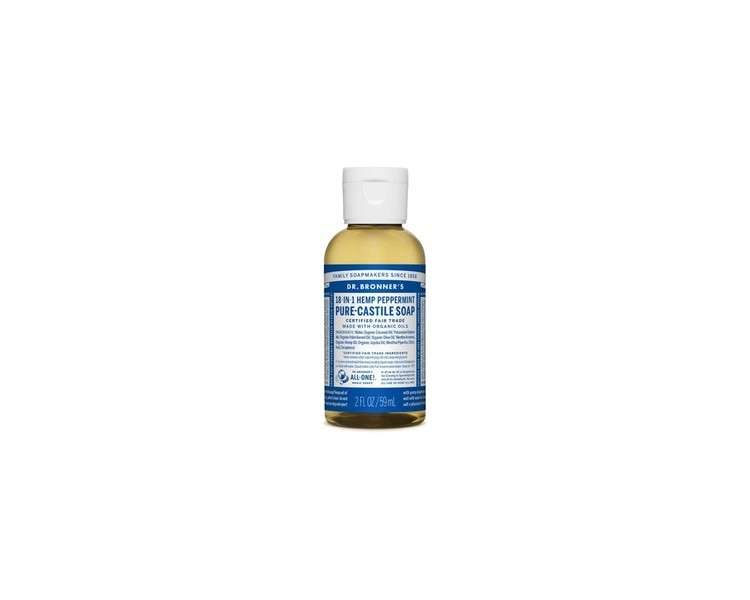 Dr. Bronner's Peppermint Liquid Soap 60ml