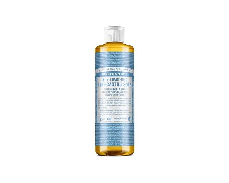 Dr. Bronner's Pure Castile Liquid Soap Baby Mild 475ml