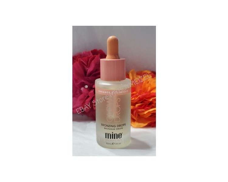 MineTan Glow Drops Enhance and Illuminate Bronzing Drops 1oz 30ml Full Size