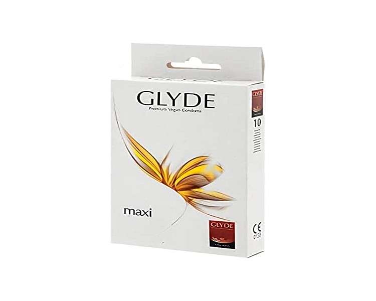 Glyde Maxi Premium Vegan Condom 10 Pieces 56mm Width