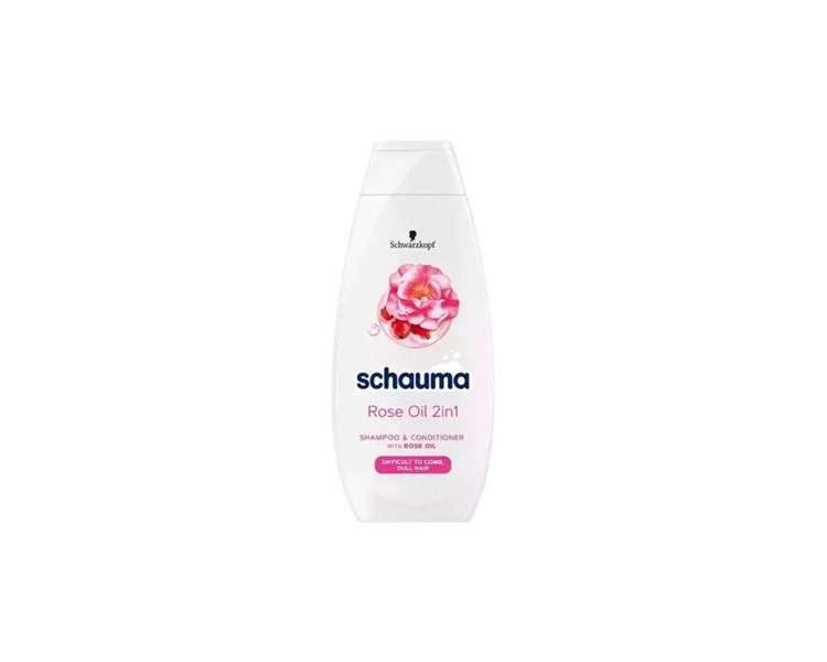 Schauma Rose Oil 2-in-1 Shampoo and Conditioner 400ml