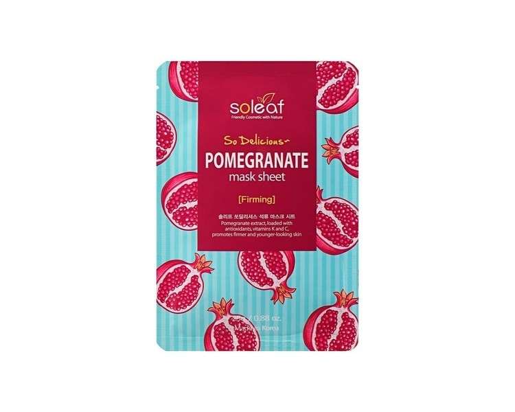 Soleaf So Delicious Pomegranate Mask Sheet 25g