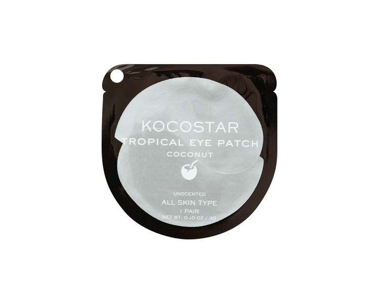 Kocostar Tropical Coconut Nourishing Hydrogel Under Eye Patch 1 Pair