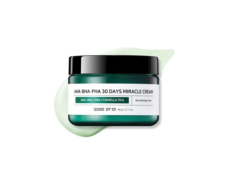 SOME BY MI AHA BHA PHA 30 Days Miracle Cream 60g - Mild Skin Barrier Cream for Acne-Fighting and Sensitive Skin