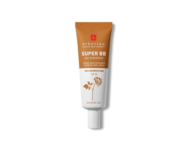 Erborian Super BB Cream with Ginseng Full Coverage BB Cream for Acne Prone Skin Caramel 40ml