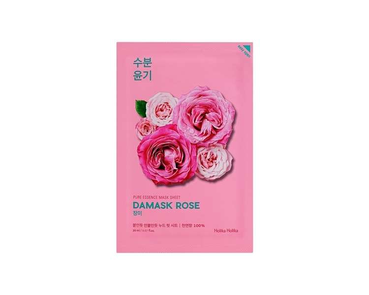 Holika Holika Pure Essence Facial Sheet Mask Damask Rose 23ml