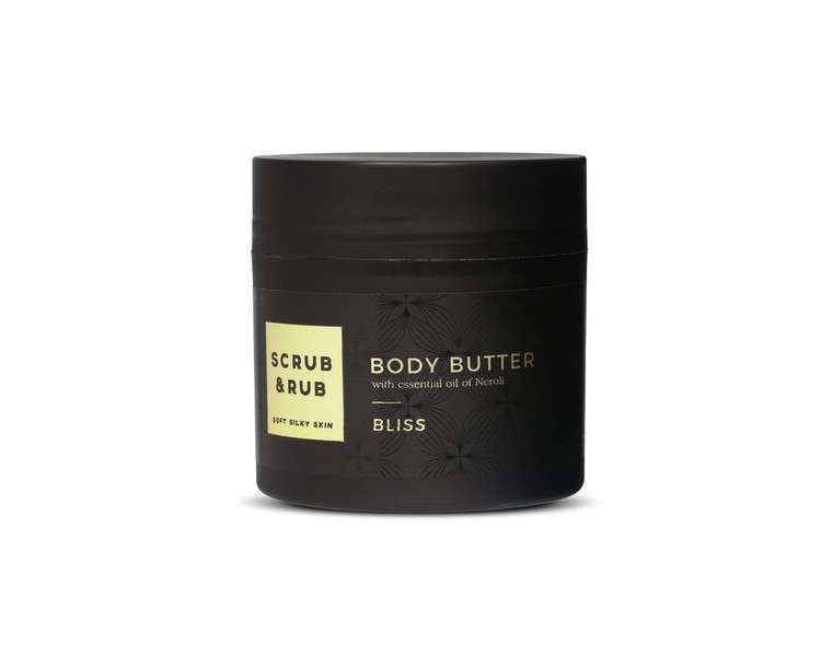 Scrub & Rub Body Butter Bliss with Neroli Oil, Cocoa Butter, and Coconut Oil 200ml