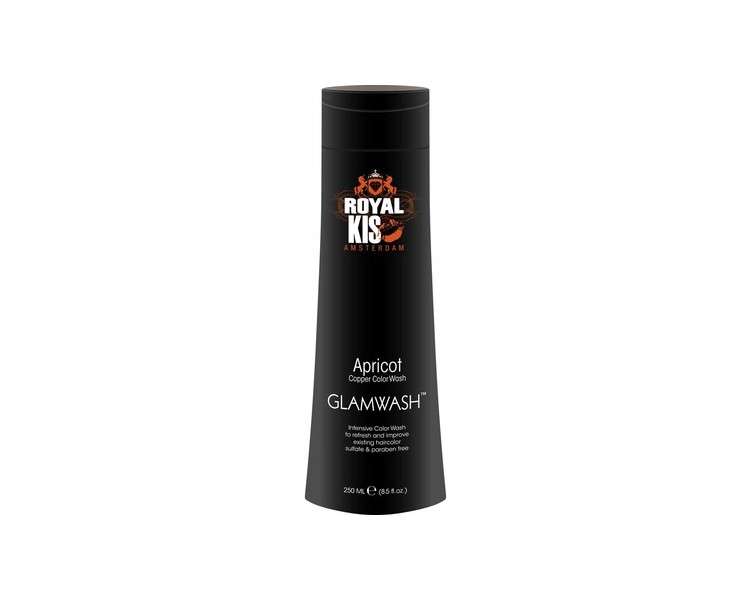 Royal KIS GlamWash Apricot 250ml Colour Shampoo Semi-Permanent 2 in 1